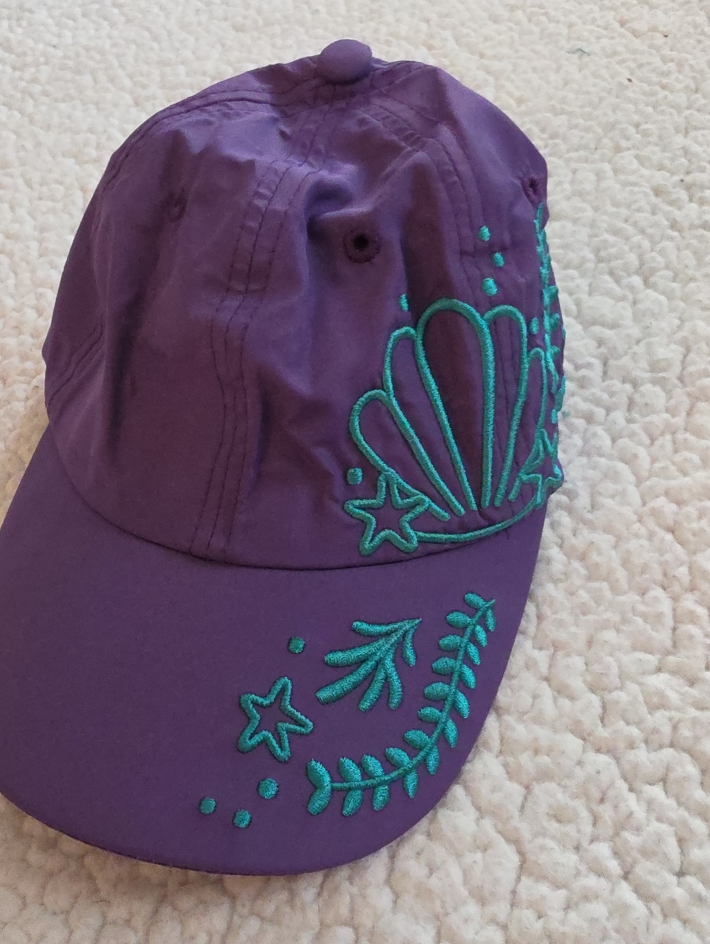 Crowned athletics The little Mermaid Purple Baseball Cap